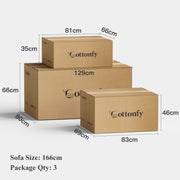 Cream Convertible Sleeper Sofa Bed with Drawers