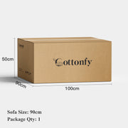 Elegant Linen Tofu Block Fabric Down Sofa