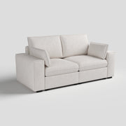 Creamy Tofu Block Pullout Sofa Bed with Storage