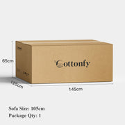 Corduroy Modular Wide Seat Chaise Sofa Block