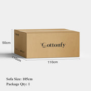 Corduroy Modular Wide Seat Chaise Sofa Block