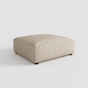 Elegant Linen Tofu Block Fabric Down Sofa
